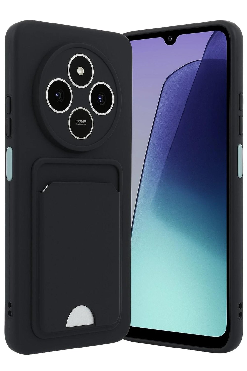 Mey İthalat®   Redmi 14C Kelvin Kartvizitli Silikon - Siyah
