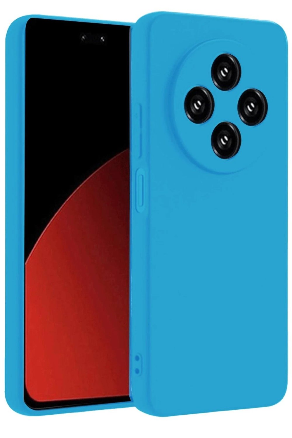 Mey İthalat®   Redmi 14C Kılıf Nano içi Kadife Silikon - Mavi