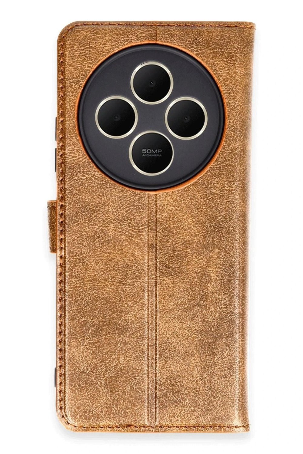 Mey İthalat®   Redmi 14C Kılıf Trend S Plus Kapaklı Kılıf - Taba