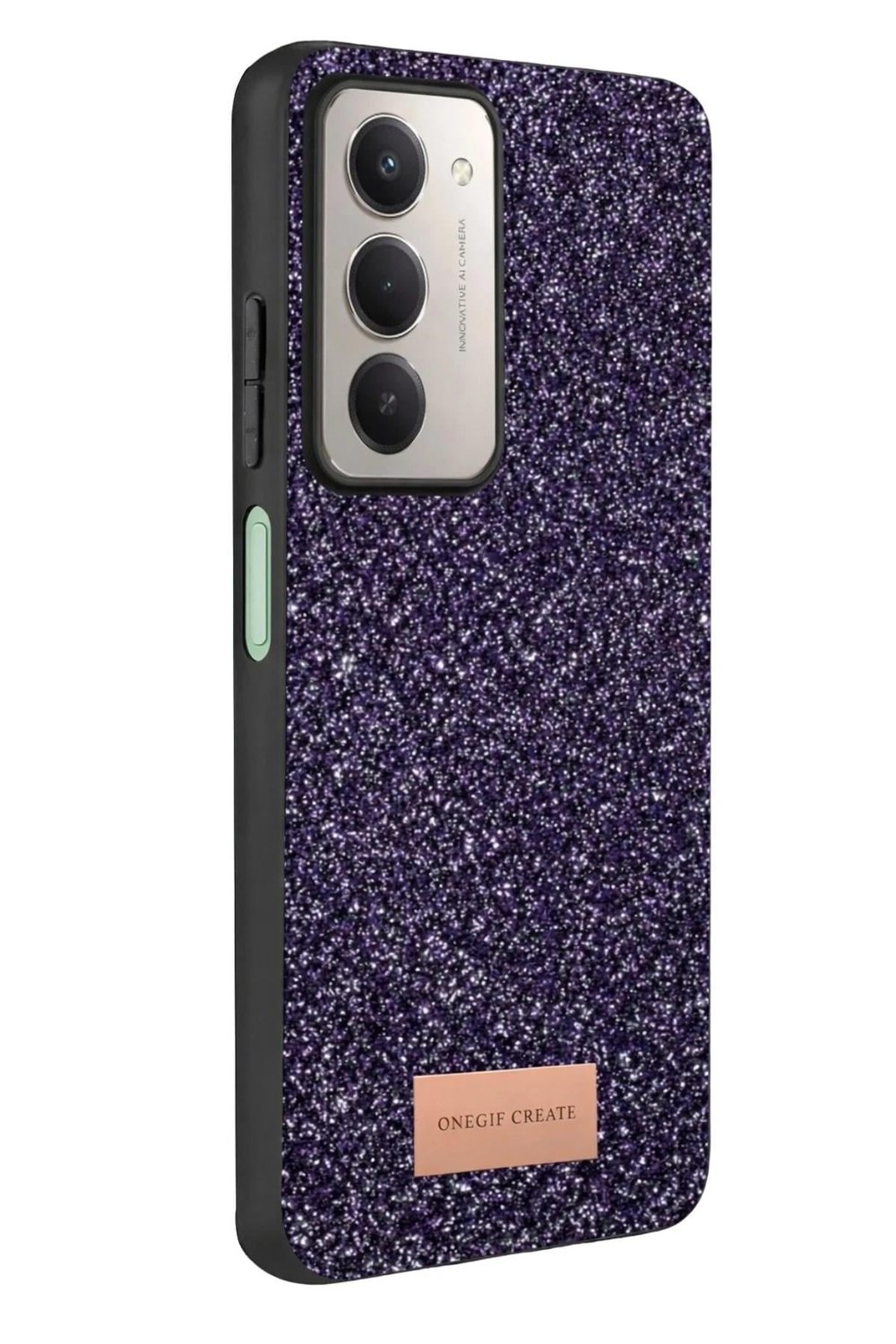 Mey İthalat®   Redmi 15 4G Bright Simli Kapak - Derin Mor