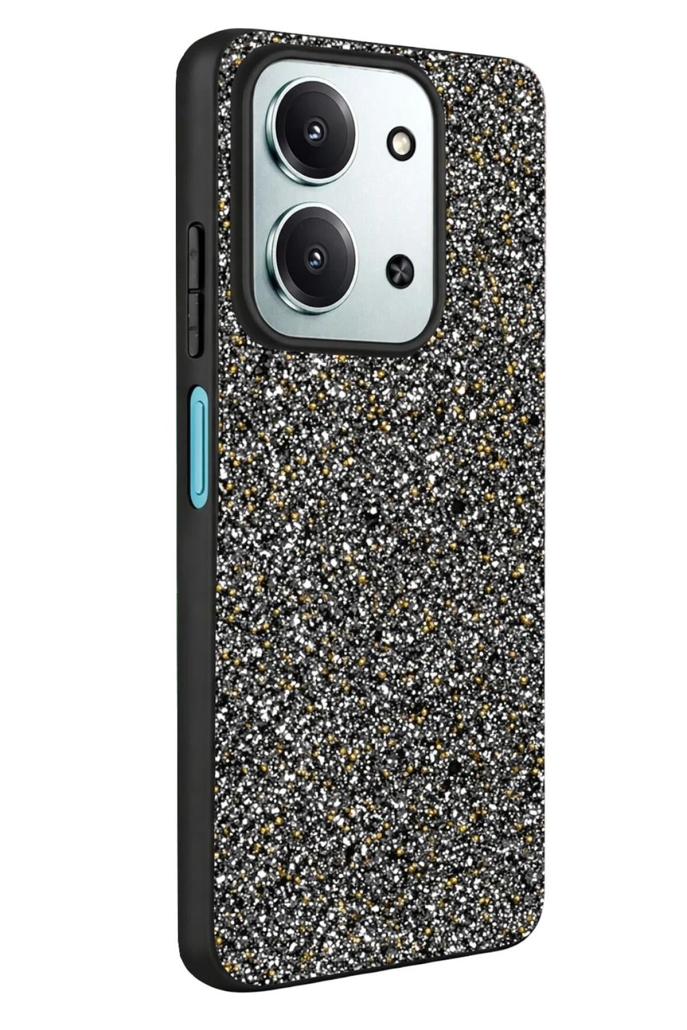 Mey İthalat®   Redmi 15C 4G Bright Simli Kapak - Gold