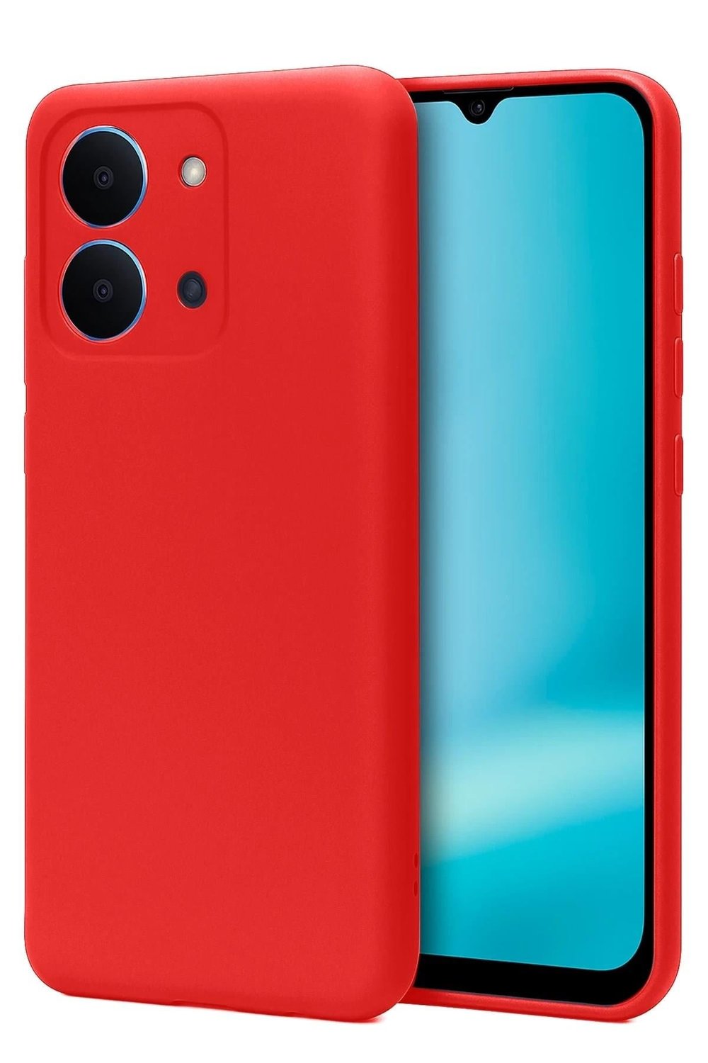 Mey İthalat®   Redmi 15C 4G First Silikon - Kırmızı