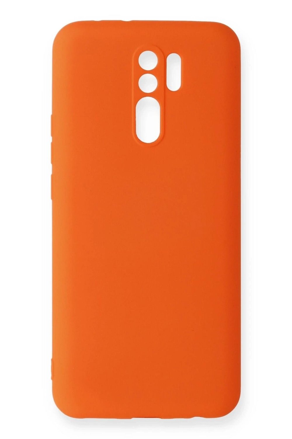 Mey İthalat®   Redmi 9 Kılıf Nano içi Kadife Silikon - Turuncu