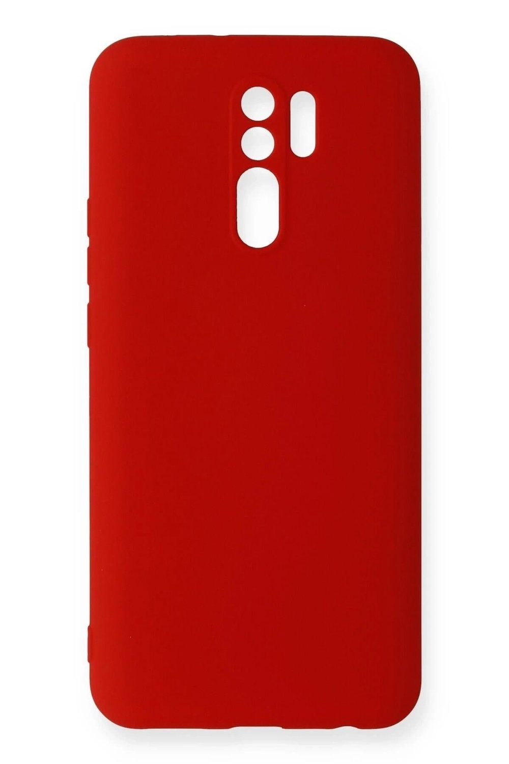 Mey İthalat®   Redmi 9 Kılıf Nano içi Kadife Silikon - Kırmızı