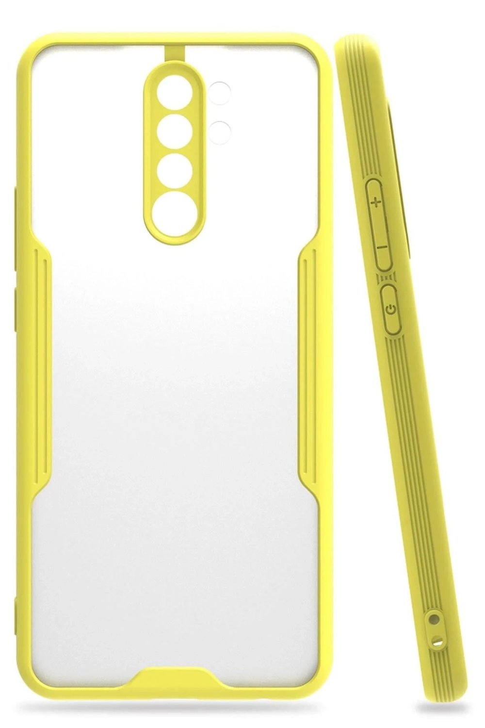 Mey İthalat®   Redmi 9 Kılıf Platin Silikon - Sarı
