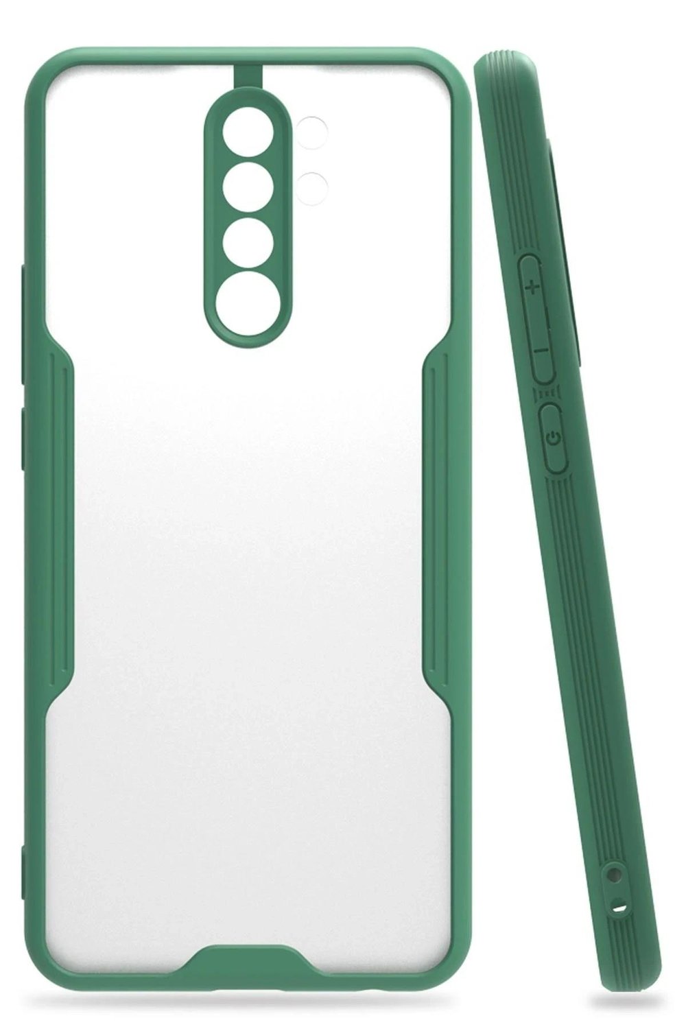 Mey İthalat®   Redmi 9 Kılıf Platin Silikon - Yeşil