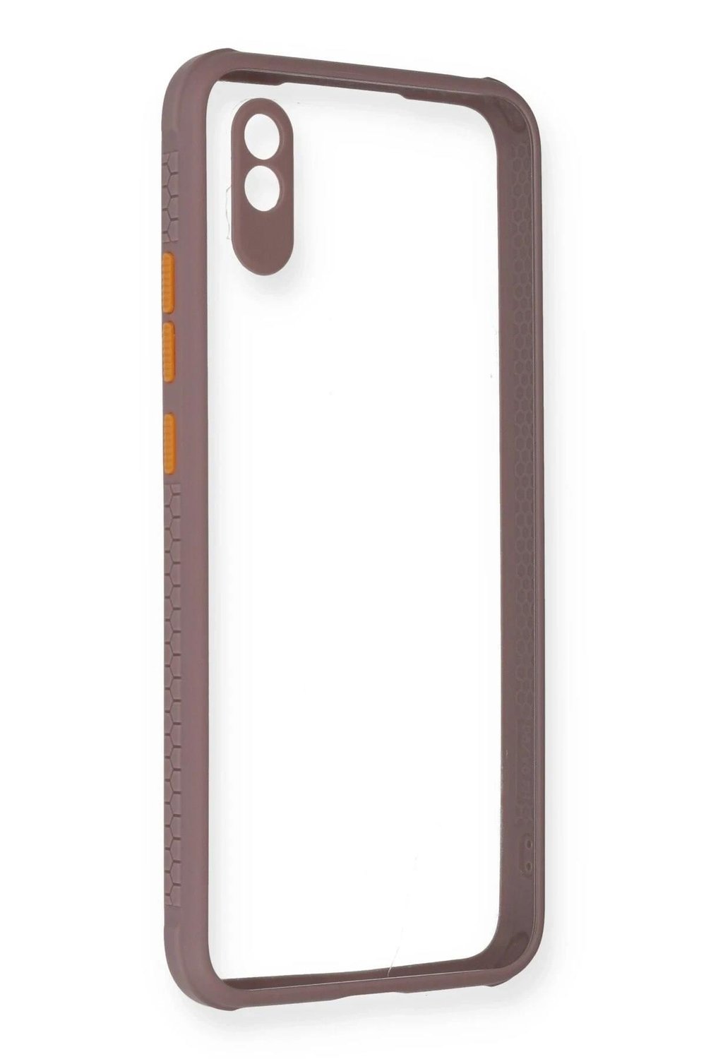 Mey İthalat®   Redmi 9A Kılıf Miami Şeffaf Silikon - Açık Mor