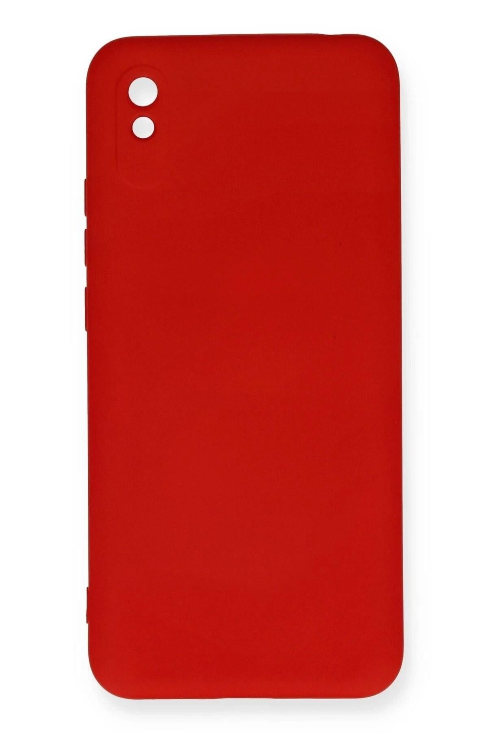 Mey İthalat®   Redmi 9A Kılıf Nano içi Kadife Silikon - Kırmızı