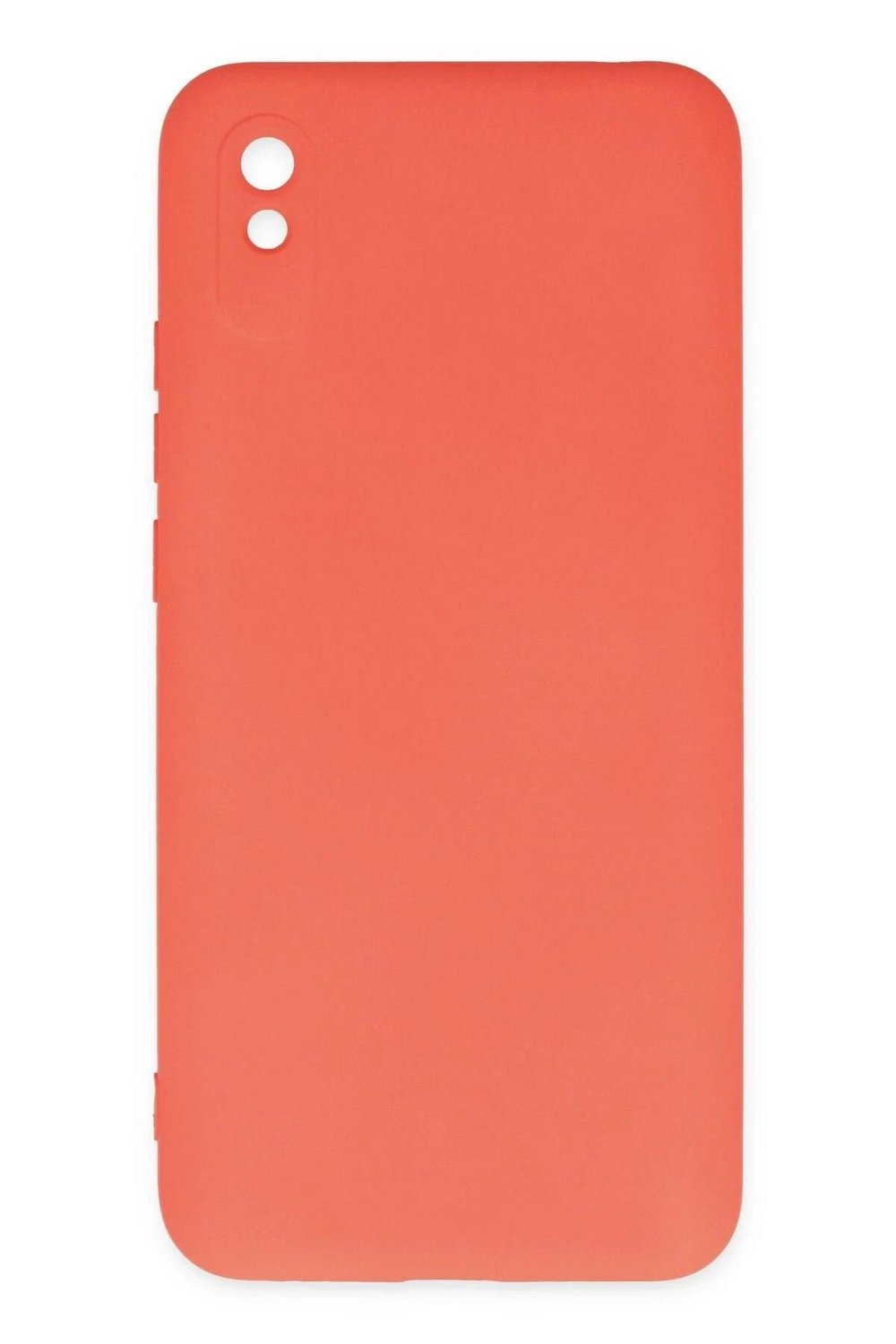 Mey İthalat®   Redmi 9A Kılıf Nano içi Kadife Silikon - Turuncu