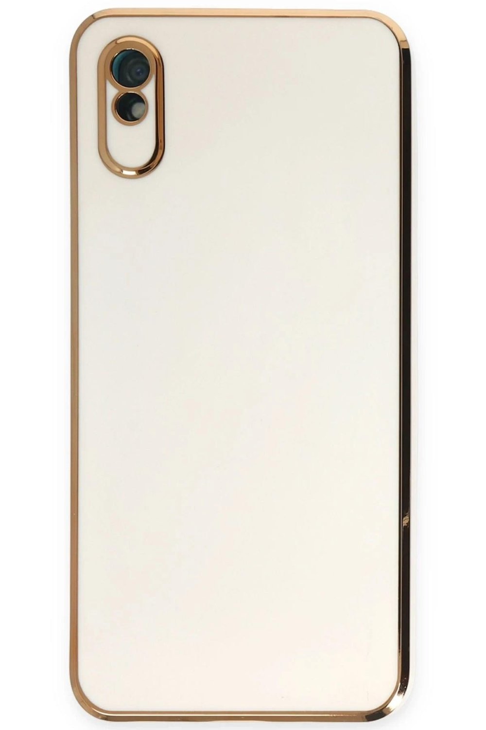 Mey İthalat®   Redmi 9A Kılıf Volet Silikon - Beyaz