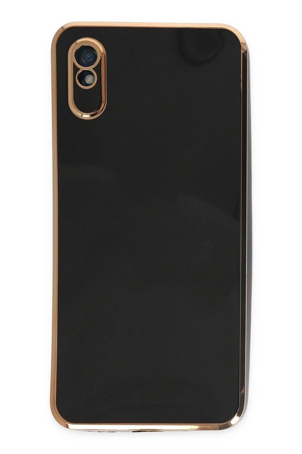 Mey İthalat®   Redmi 9A Kılıf Volet Silikon - Siyah