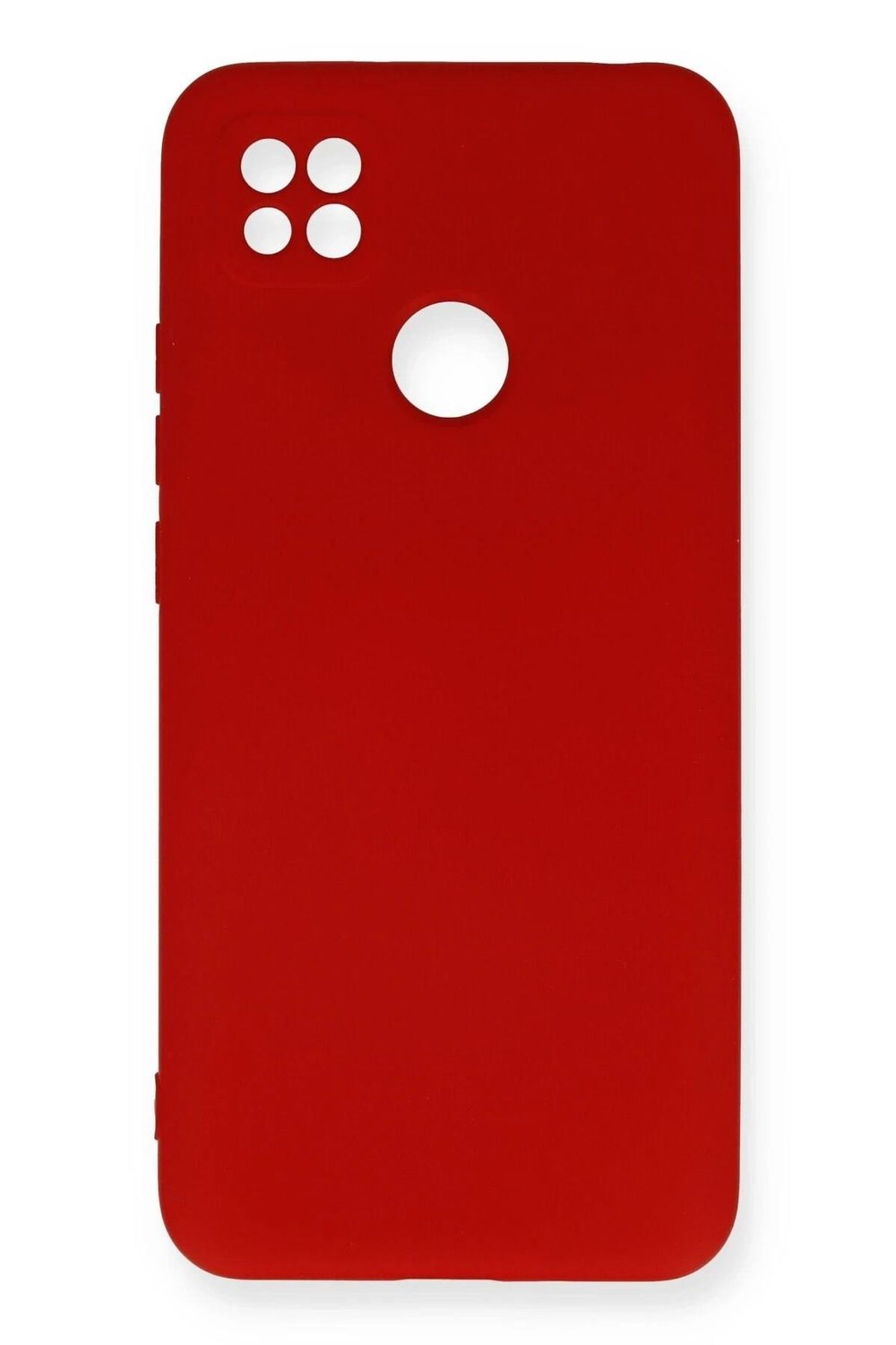 Mey İthalat®   Redmi 9C Kılıf Nano içi Kadife Silikon - Kırmızı