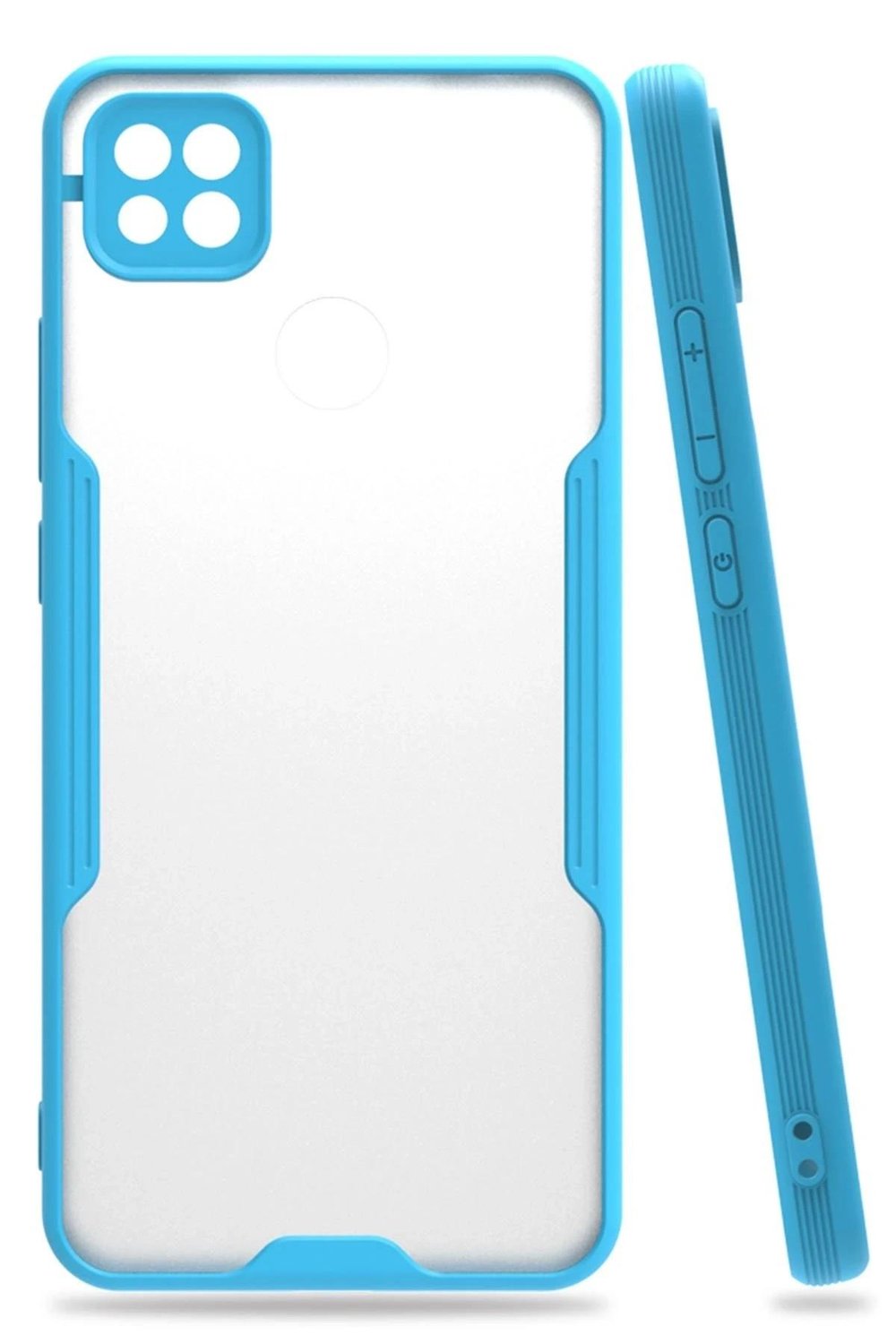 Mey İthalat®   Redmi 9C Kılıf Platin Silikon - Mavi