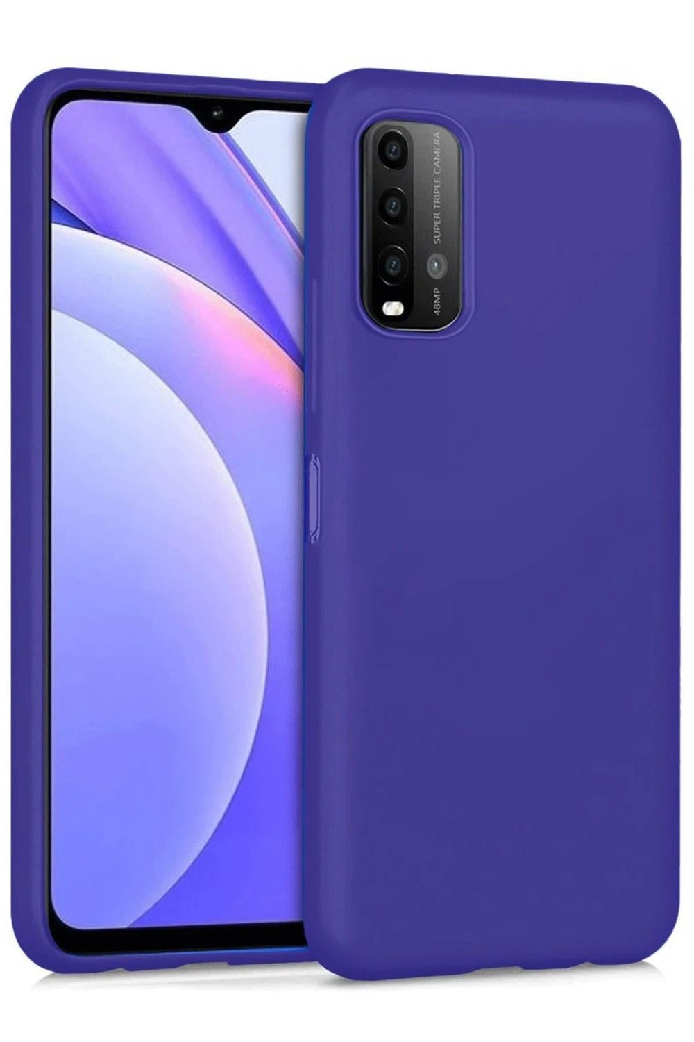 Mey İthalat®   Redmi 9T Kılıf Nano içi Kadife Silikon - Mor