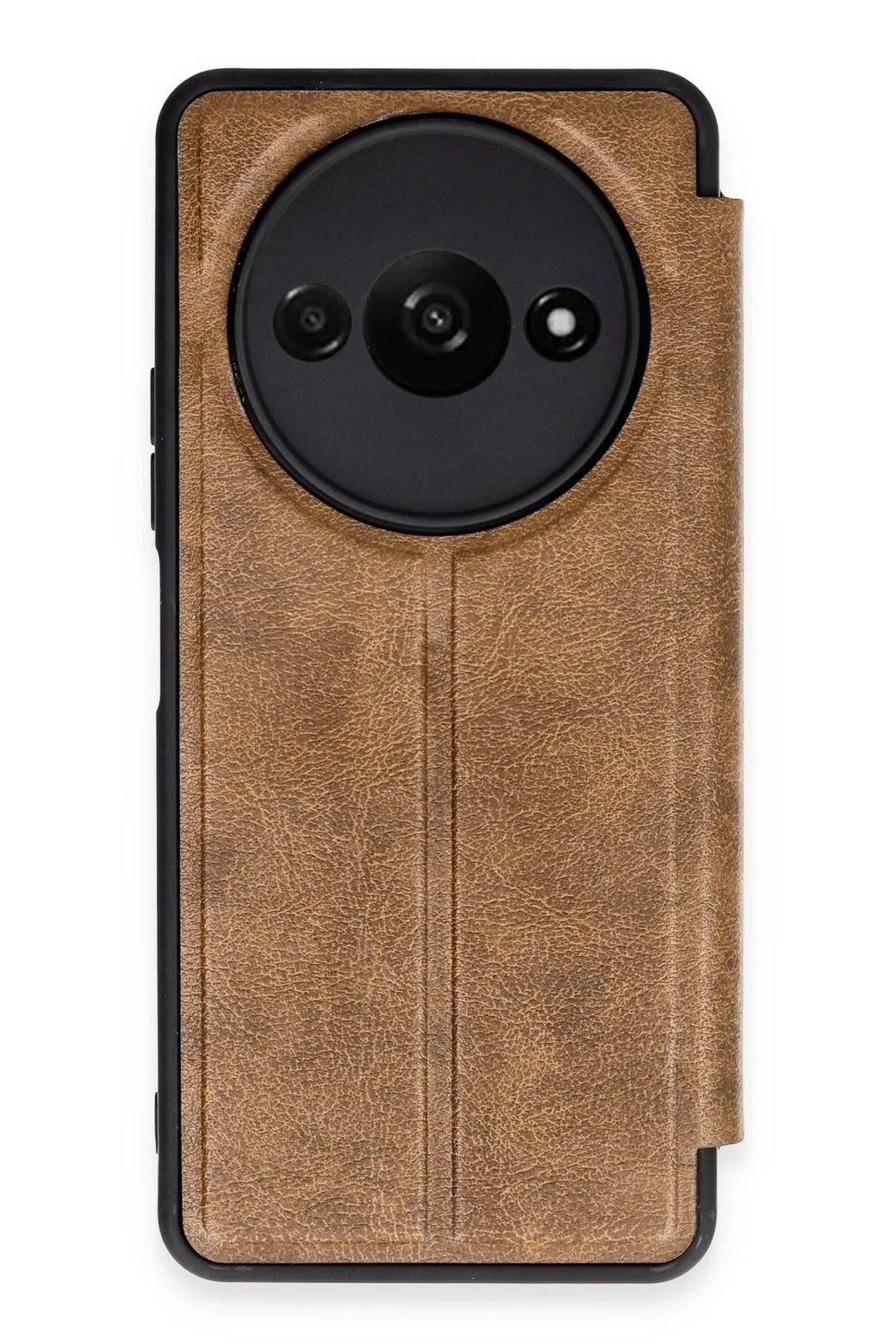 Mey İthalat®   Redmi A3 4G Kılıf Flip Cover - Taba