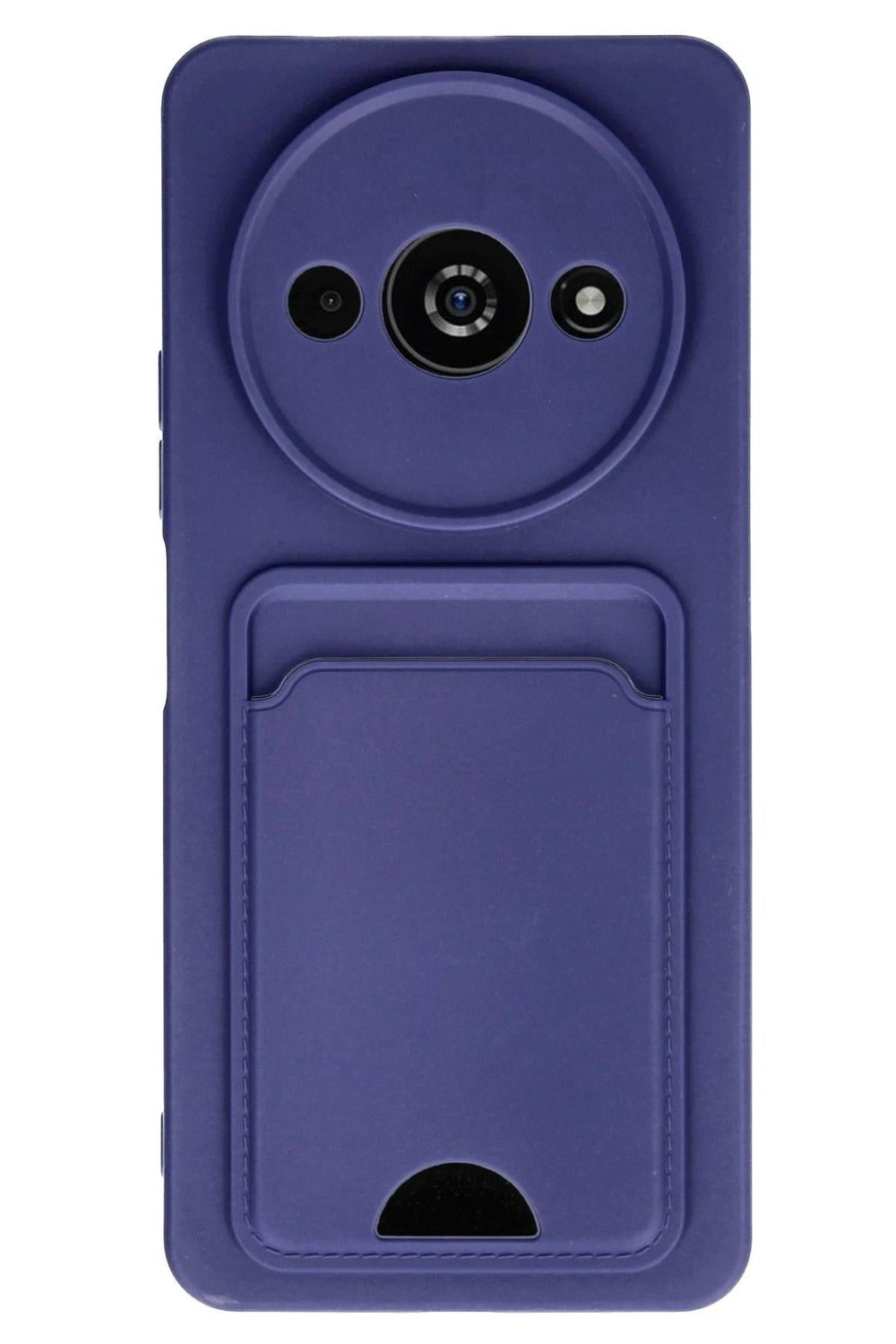 Mey İthalat®   Redmi A3 4G Kılıf Kelvin Kartvizitli Silikon - Lacivert