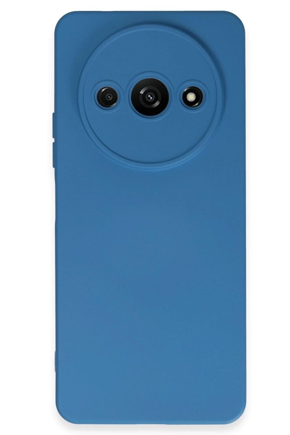Mey İthalat®   Redmi A3 4G Kılıf Nano içi Kadife Silikon - Mavi