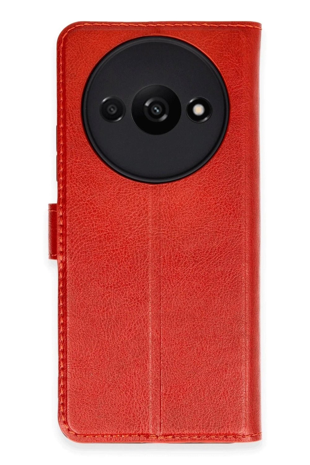 Mey İthalat®   Redmi A3 4G Kılıf Trend S Plus Kapaklı Kılıf - Kırmızı