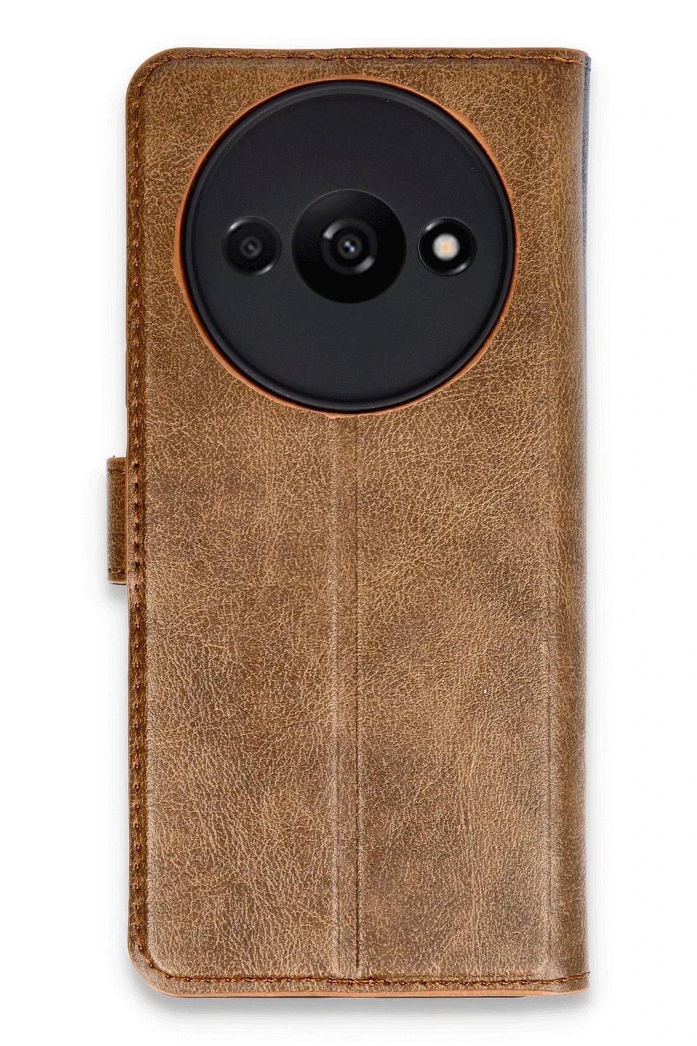Mey İthalat®   Redmi A3 4G Kılıf Trend S Plus Kapaklı Kılıf - Taba