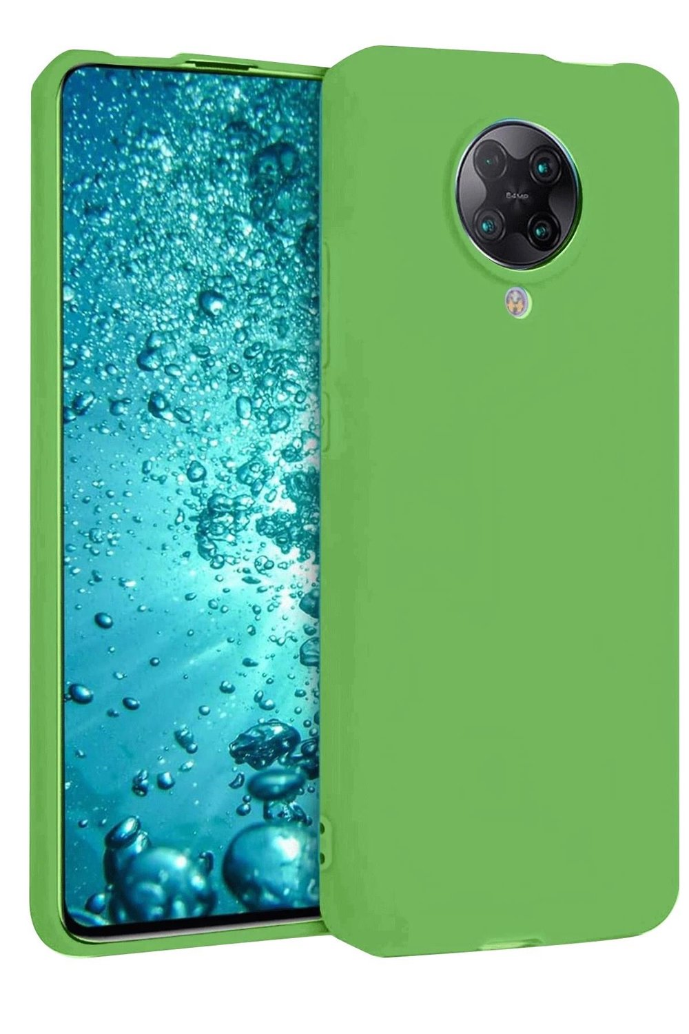 Mey İthalat®   Redmi K30 Pro Kılıf Nano içi Kadife Silikon - Yeşil