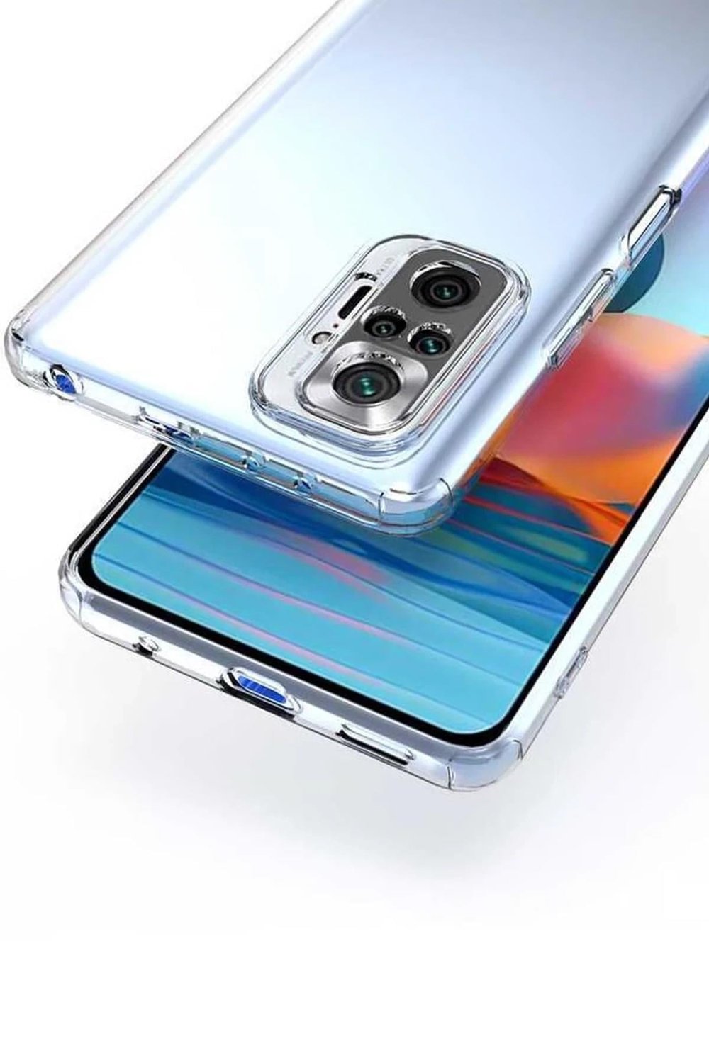 Mey İthalat®   Redmi Note 10 5G Kılıf Lüx Şeffaf Silikon