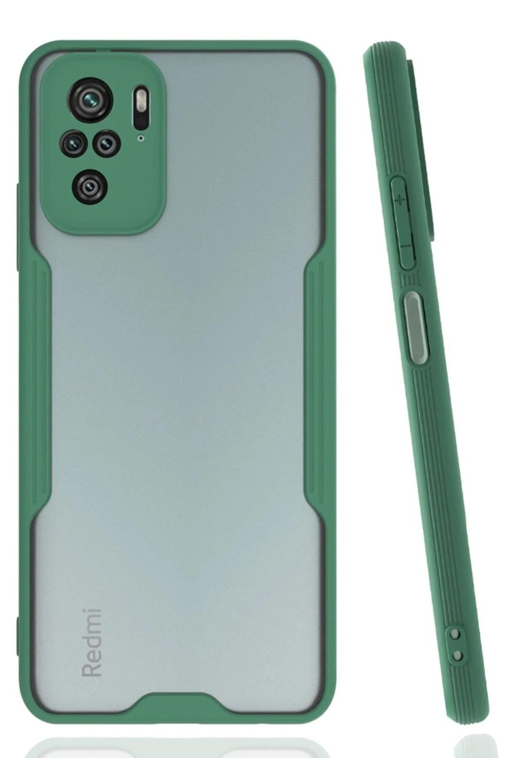 Mey İthalat®   Redmi Note 10 Kılıf Platin Silikon - Yeşil