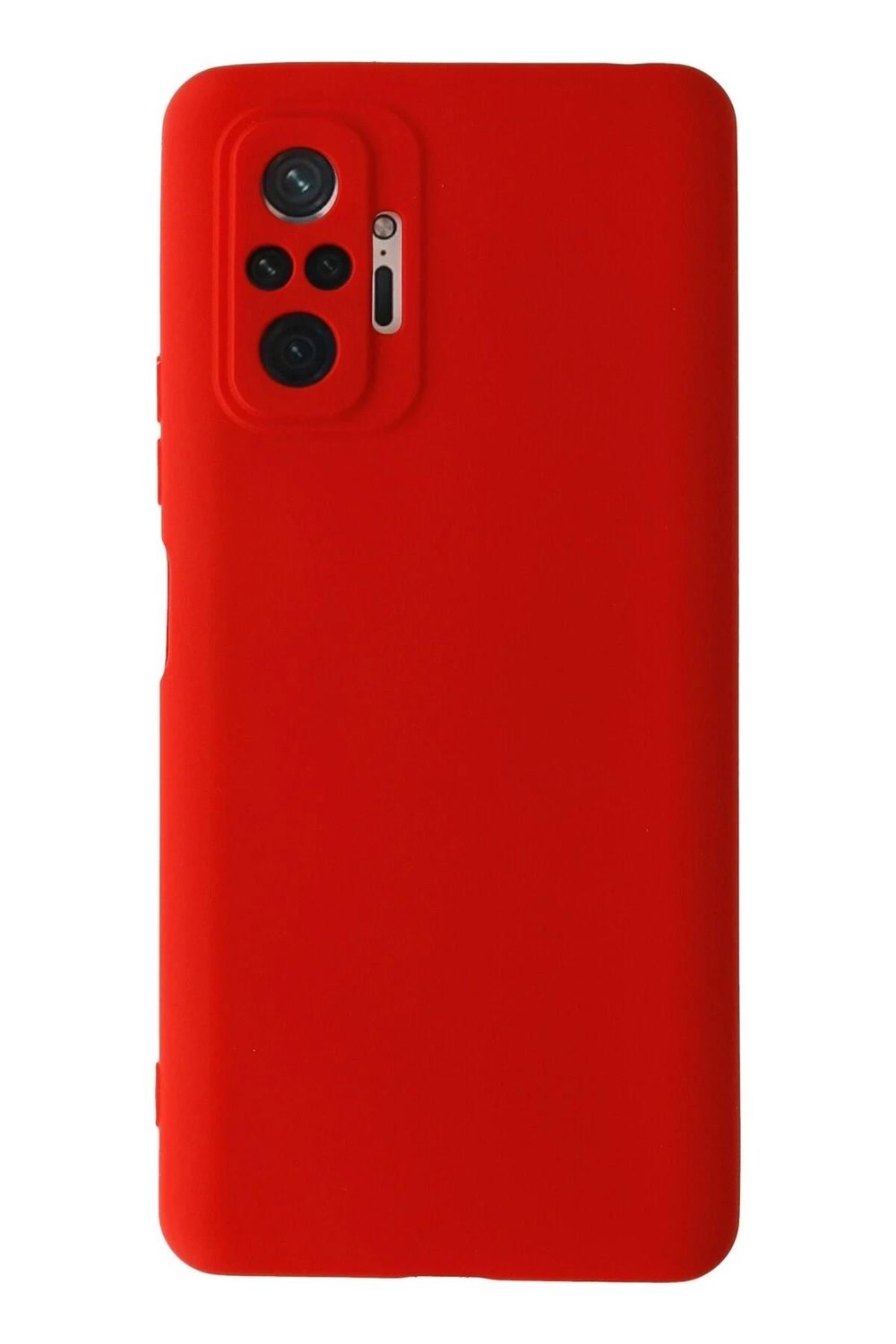 Mey İthalat®   Redmi Note 10 Pro Kılıf Nano içi Kadife Silikon - Kırmızı