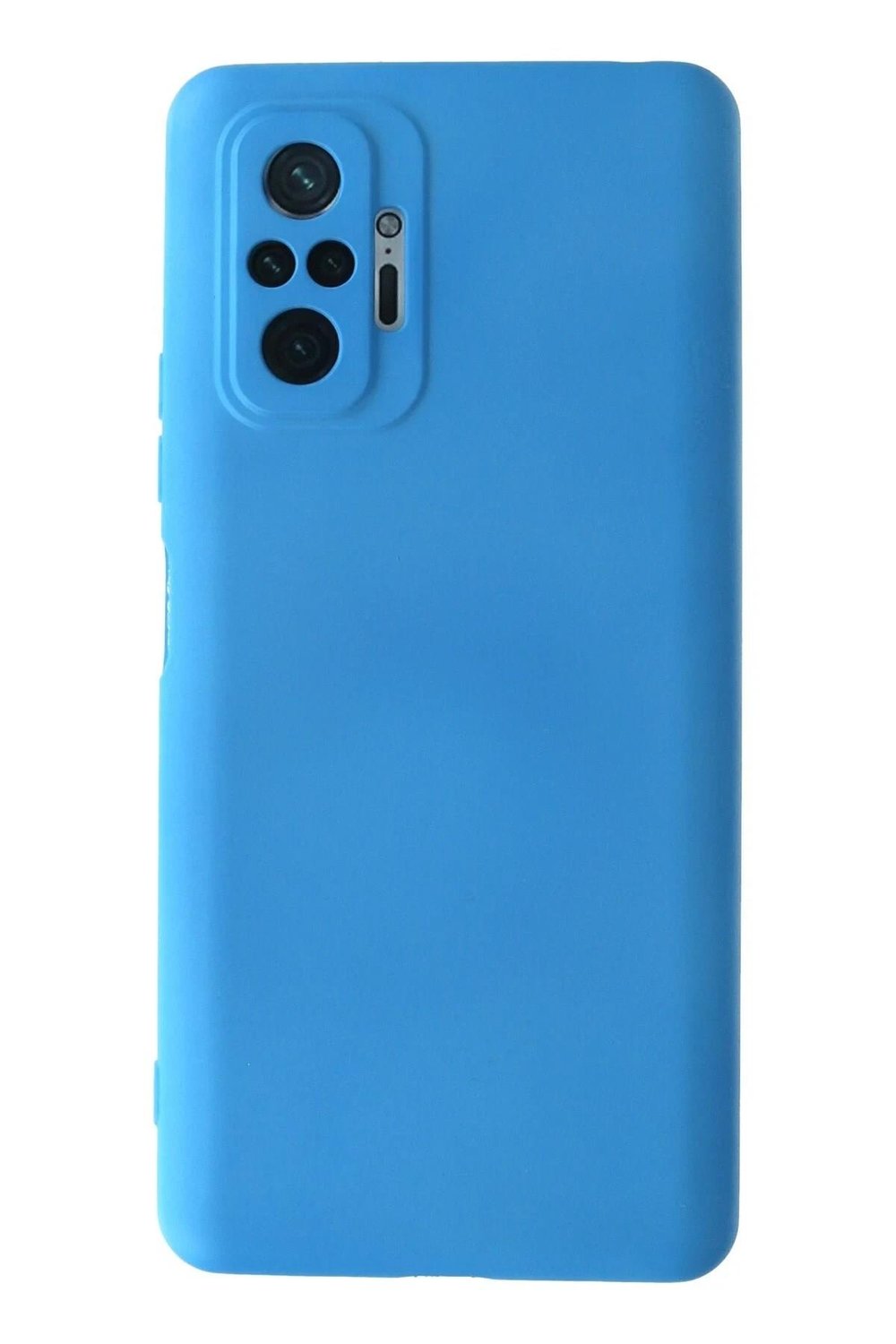 Mey İthalat®   Redmi Note 10 Pro Kılıf Nano içi Kadife Silikon - Mavi