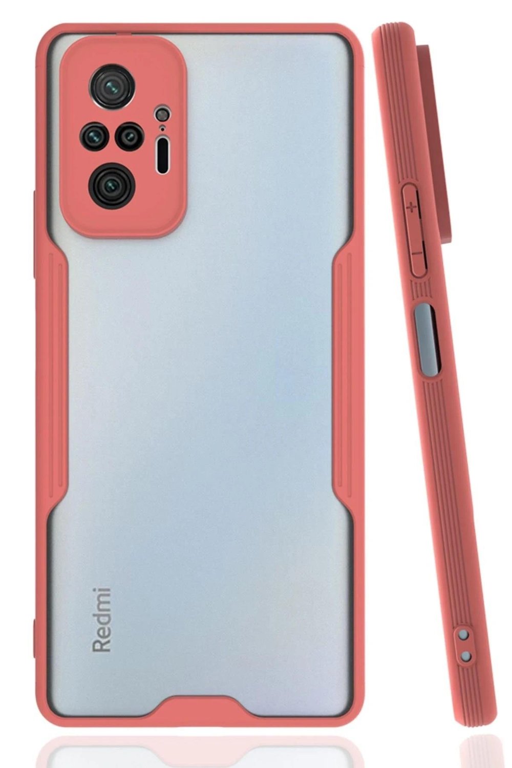 Mey İthalat®   Redmi Note 10 Pro Kılıf Platin Silikon - Pembe