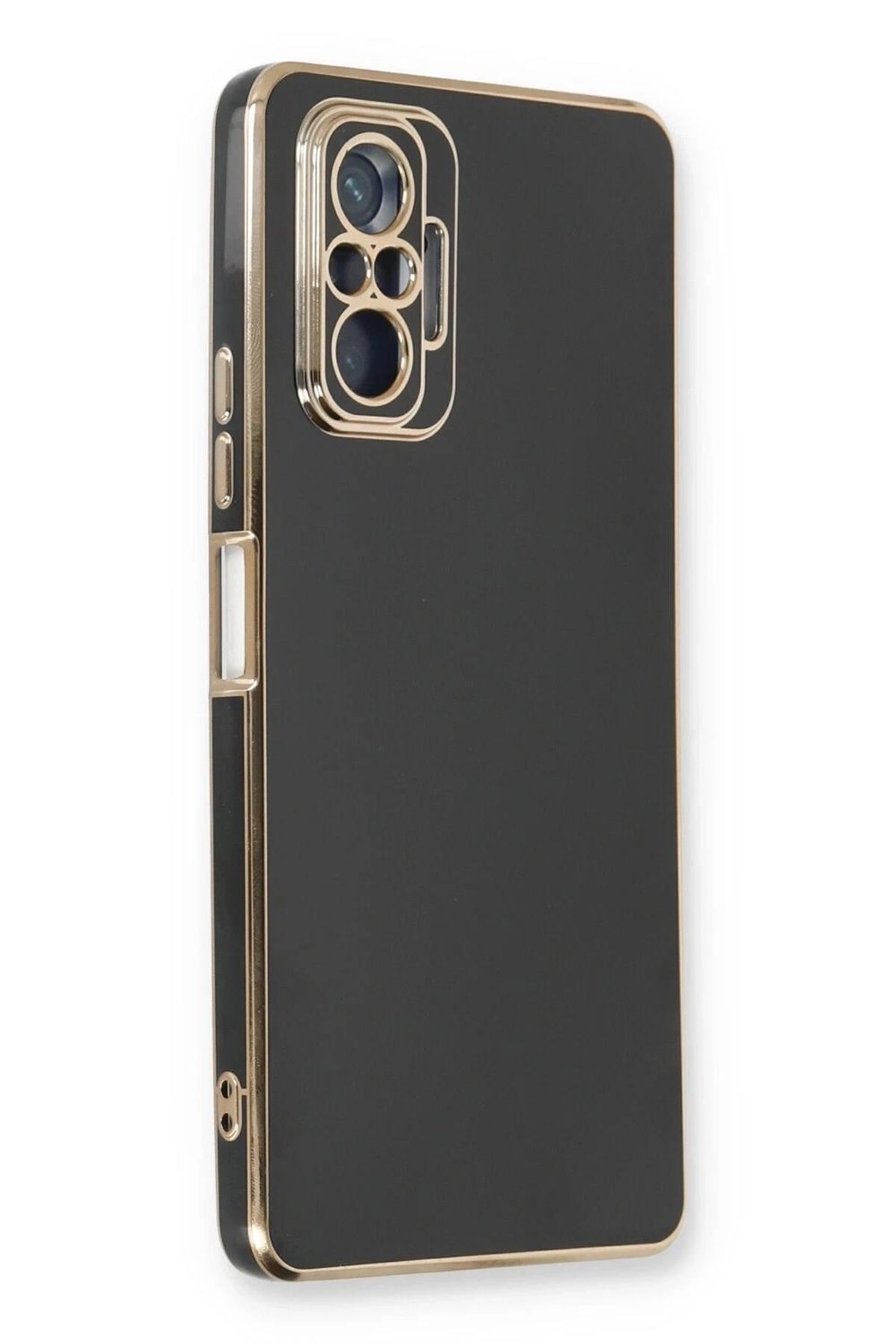 Mey İthalat®   Redmi Note 10 Pro Kılıf Volet Silikon - Siyah
