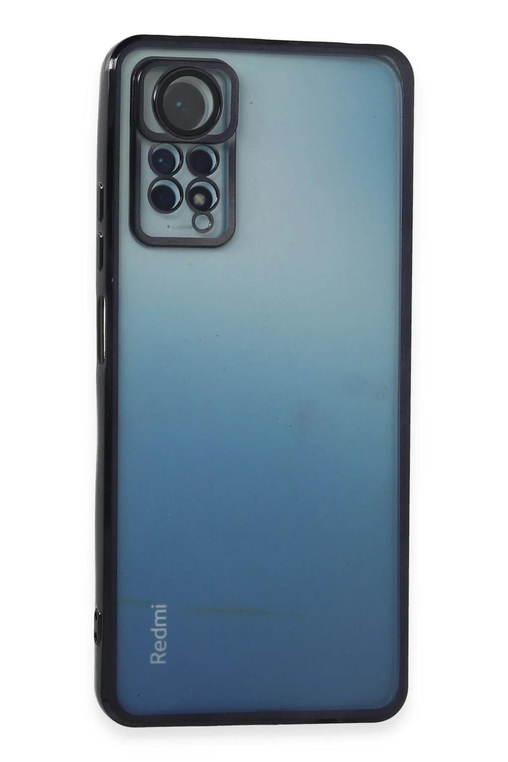 Mey İthalat®   Redmi Note 11 Pro Kılıf  Lensli Silikon - Siyah