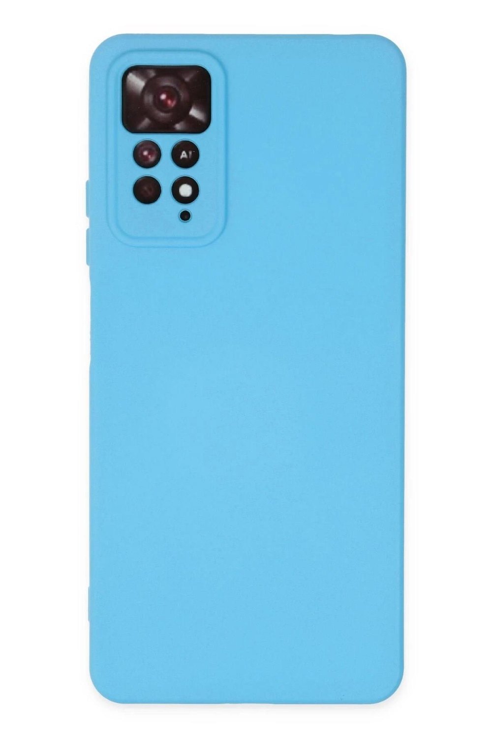 Mey İthalat®   Redmi Note 11 Pro Kılıf Nano içi Kadife Silikon - Mavi