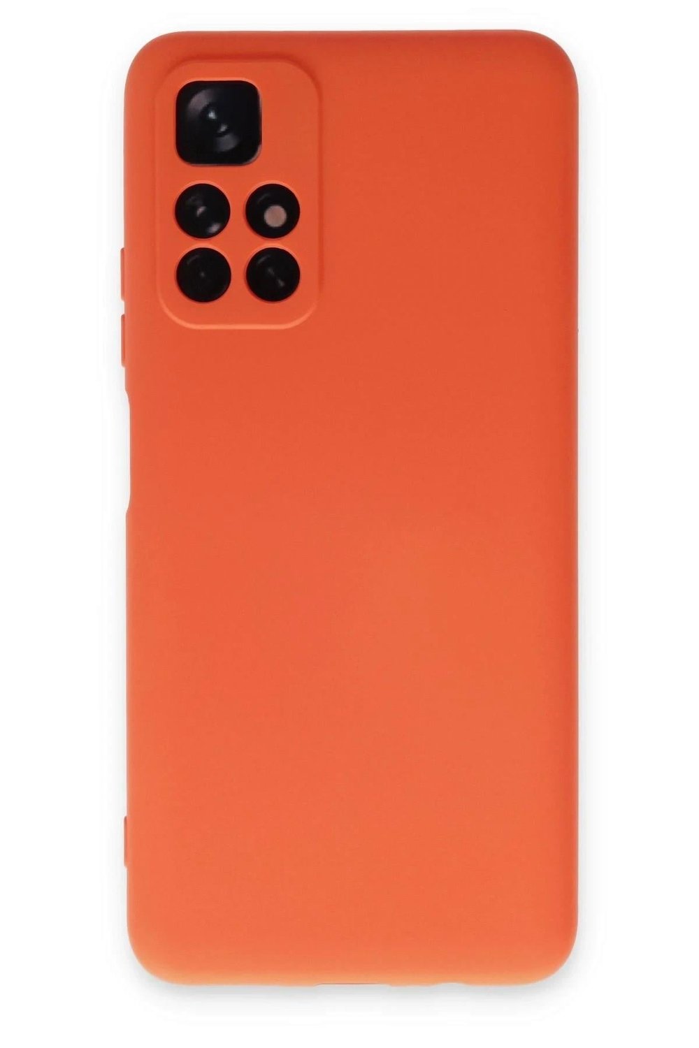 Mey İthalat®   Redmi Note 11T Kılıf Nano içi Kadife Silikon - Turuncu