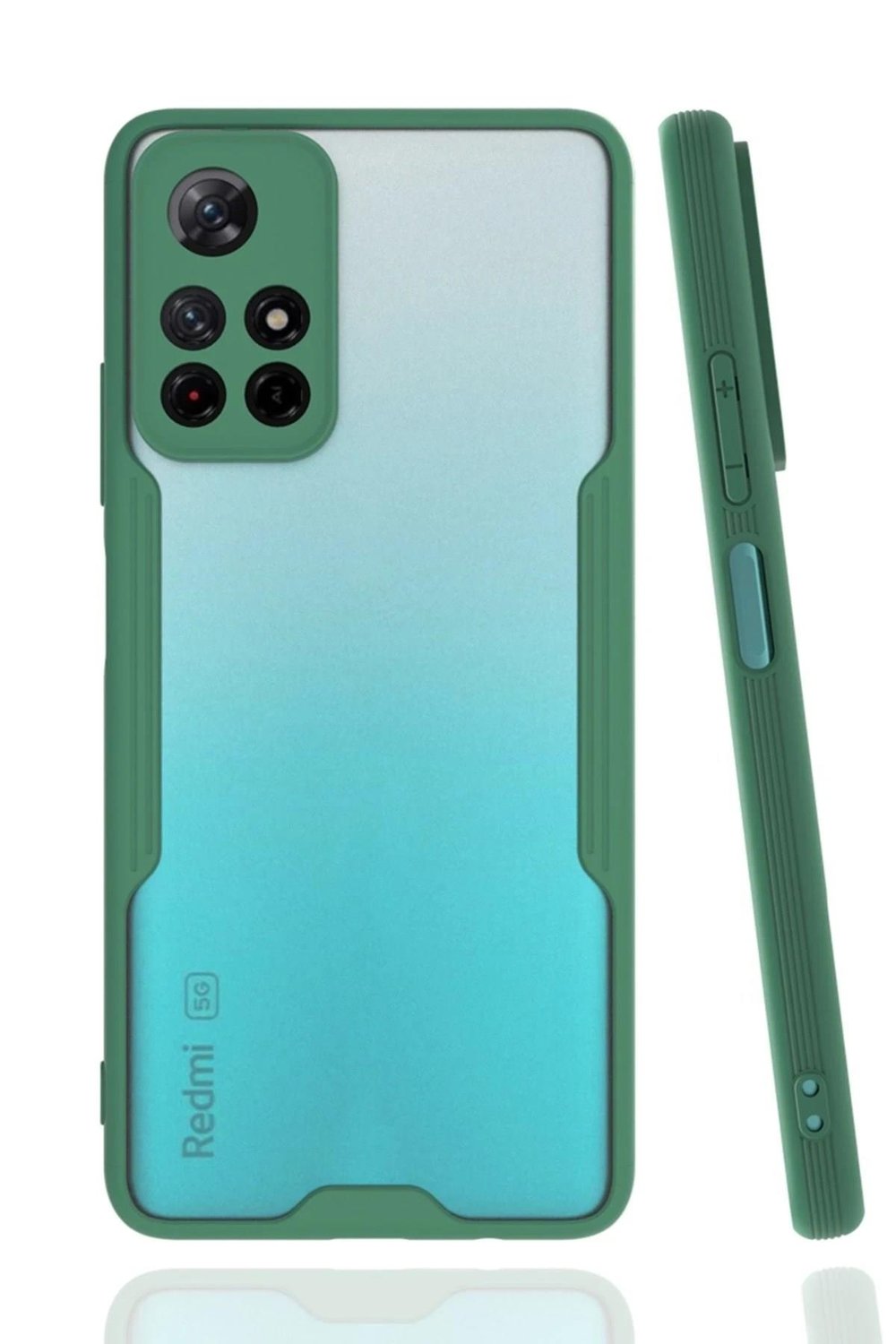 Mey İthalat®   Redmi Note 11T Kılıf Platin Silikon - Yeşil