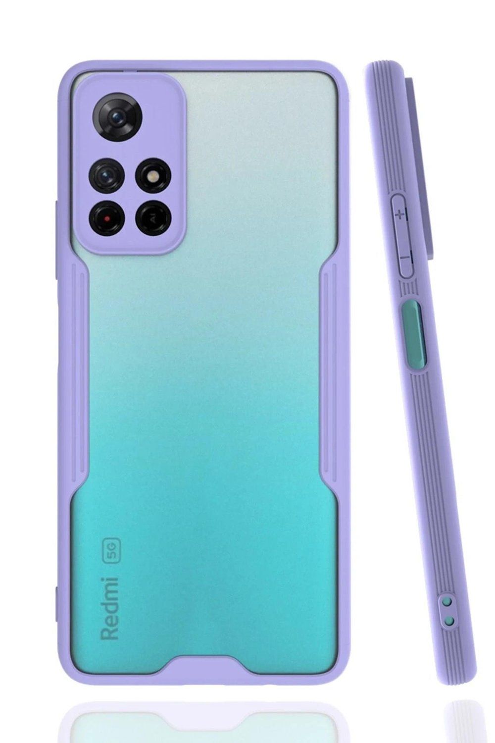 Mey İthalat®   Redmi Note 11T Kılıf Platin Silikon - Lila