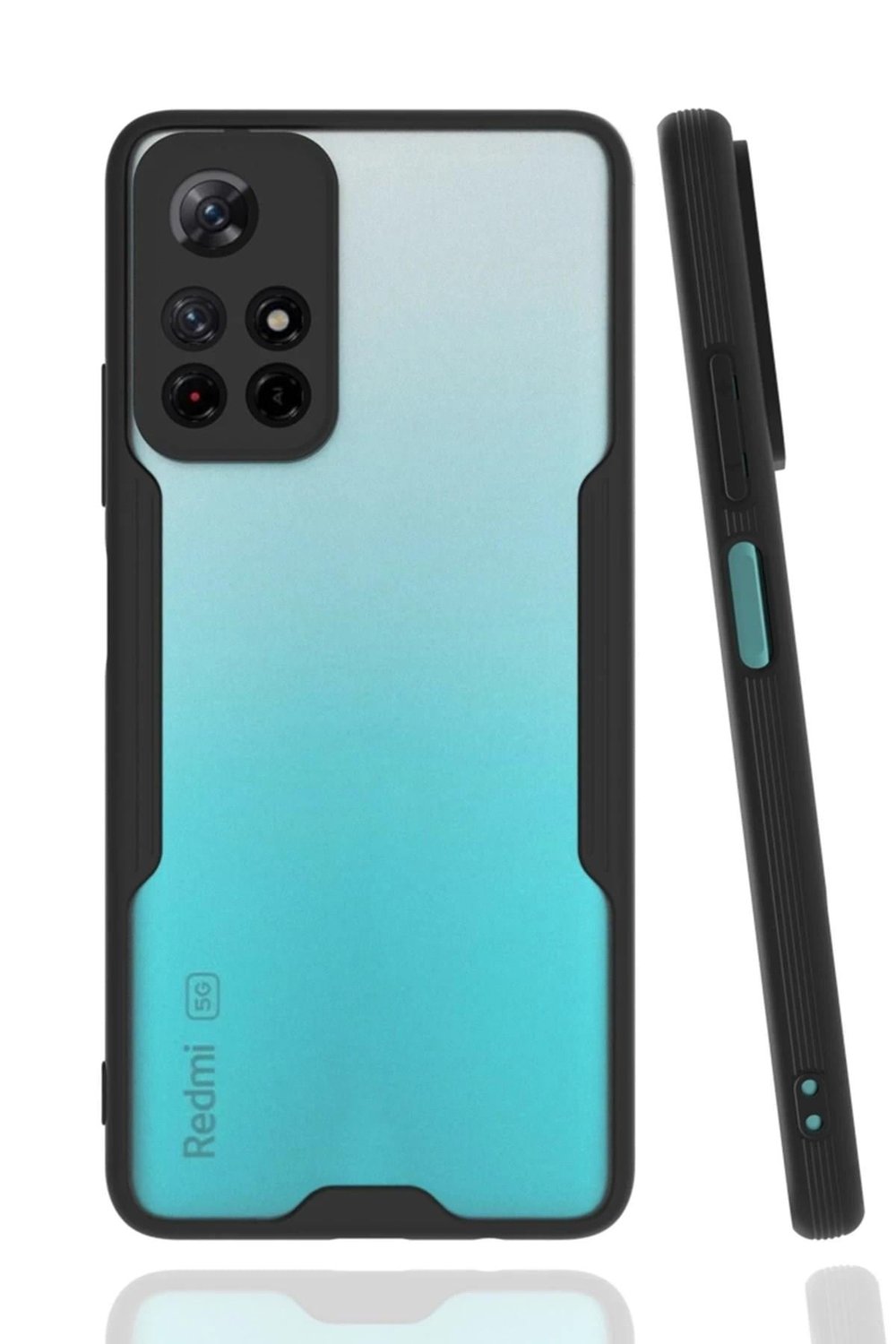 Mey İthalat®   Redmi Note 11T Kılıf Platin Silikon - Siyah