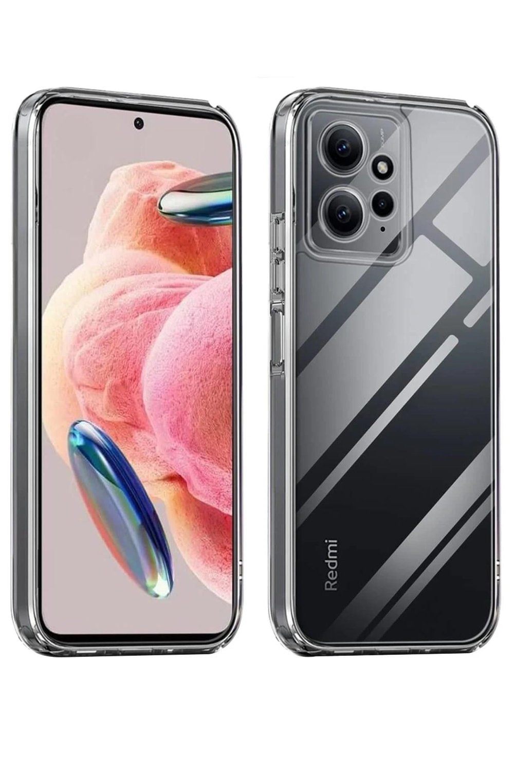 Mey İthalat®   Redmi Note 12 4G Kılıf Lüx Şeffaf Silikon