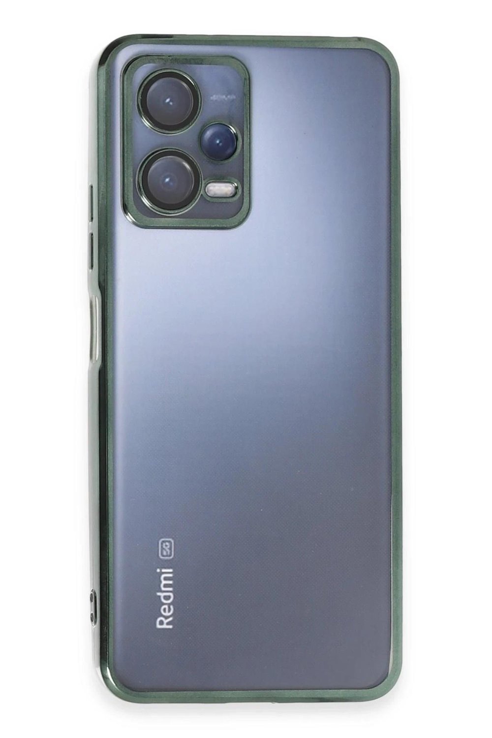 Mey İthalat®   Redmi Note 12 5G Kılıf  Lensli Silikon - Yeşil