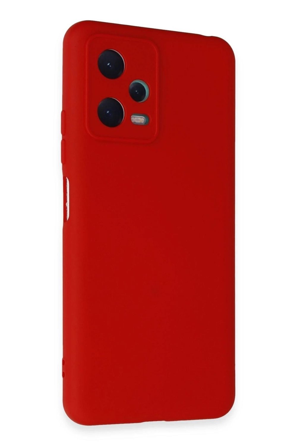 Mey İthalat®   Redmi Note 12 5G Kılıf Nano içi Kadife Silikon - Kırmızı