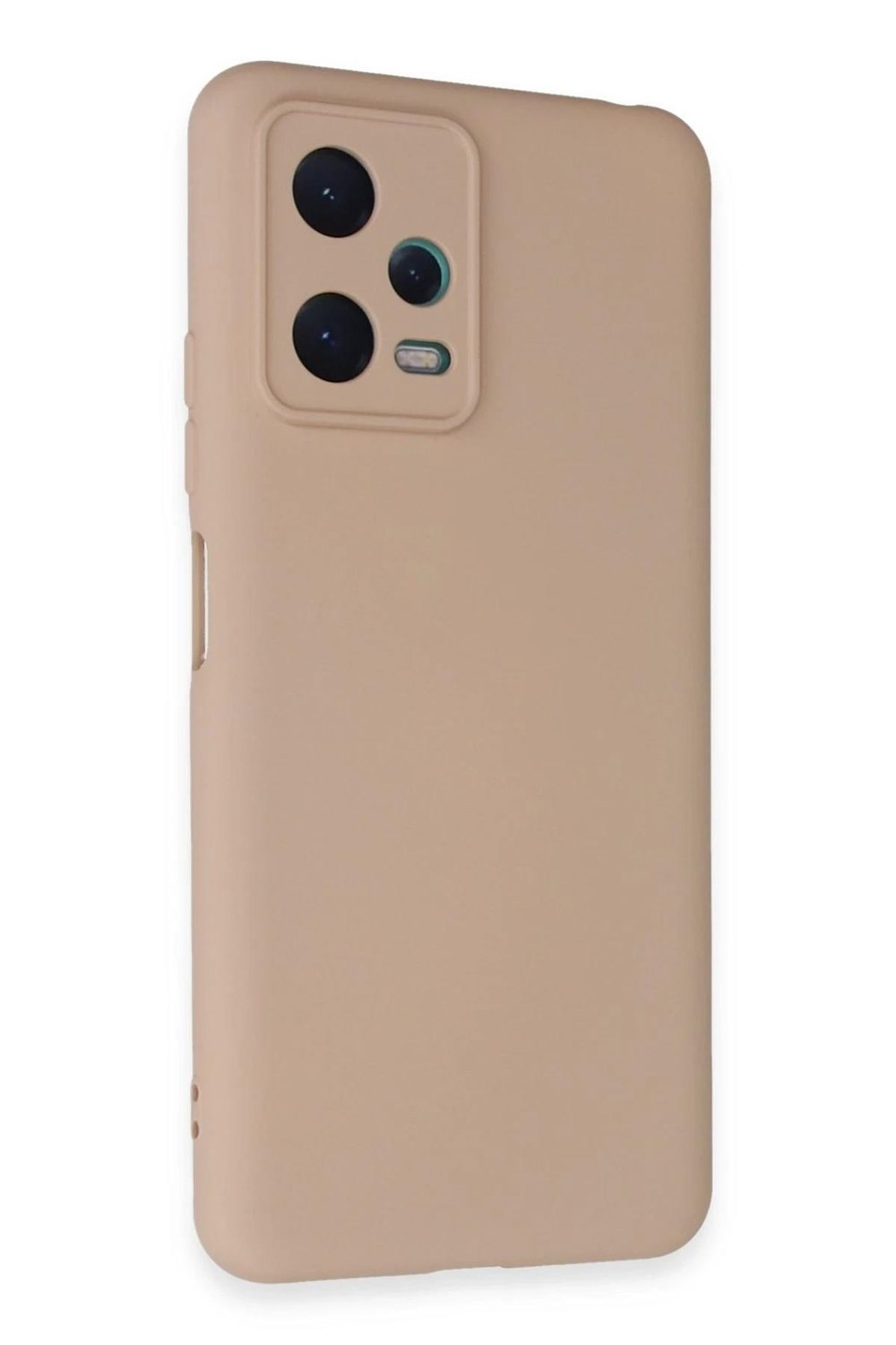 Mey İthalat®   Redmi Note 12 5G Kılıf Nano içi Kadife Silikon - Pudra
