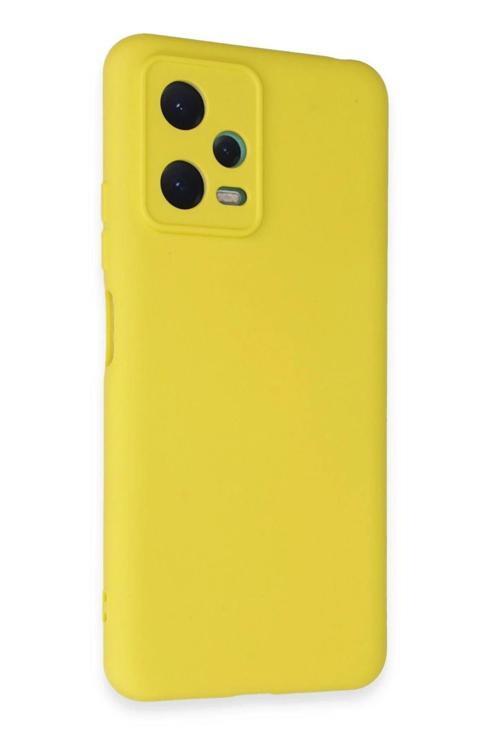 Mey İthalat®   Redmi Note 12 5G Kılıf Nano içi Kadife Silikon - Sarı