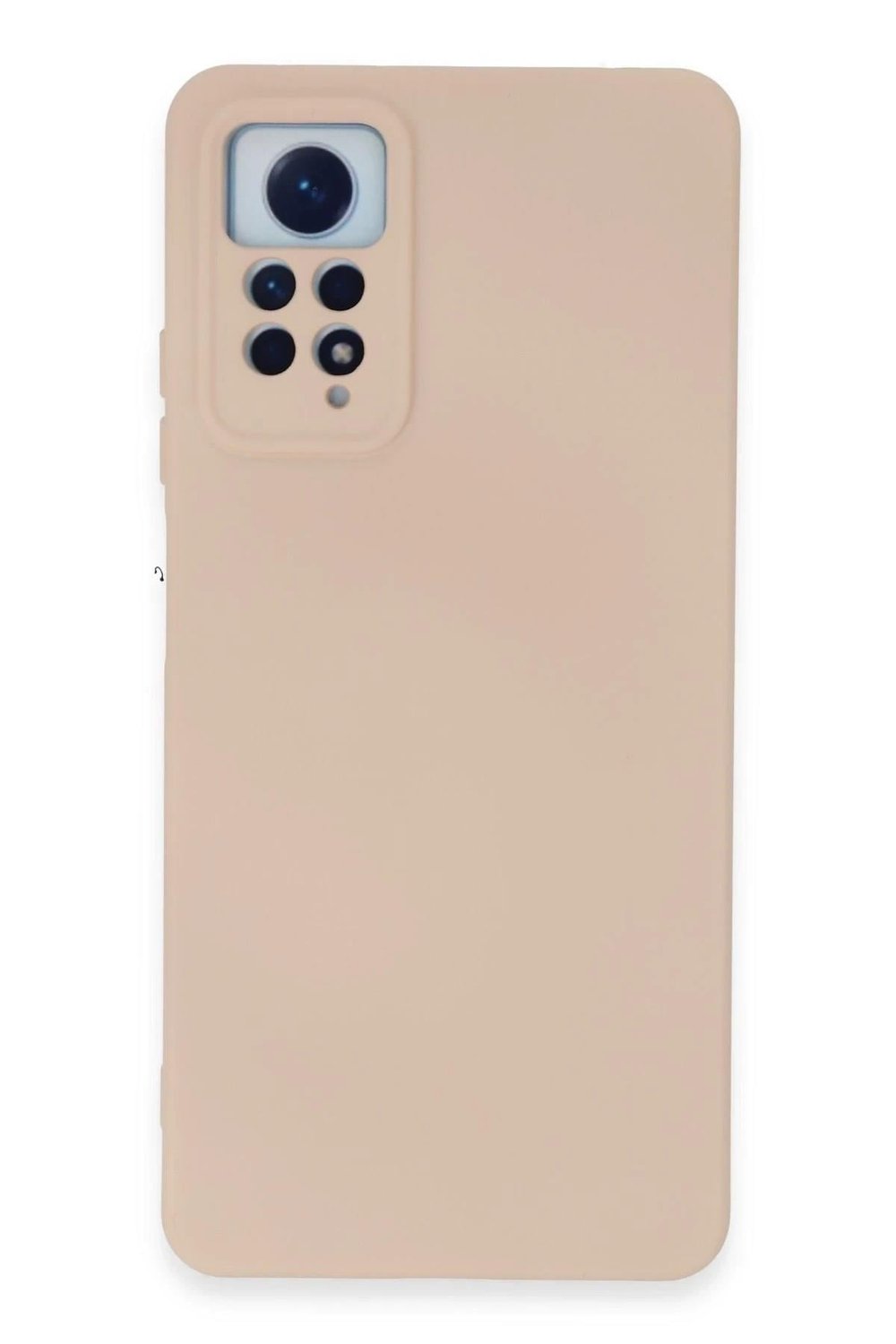 Mey İthalat®   Redmi Note 12 Pro 4G Kılıf Nano içi Kadife Silikon - Pudra