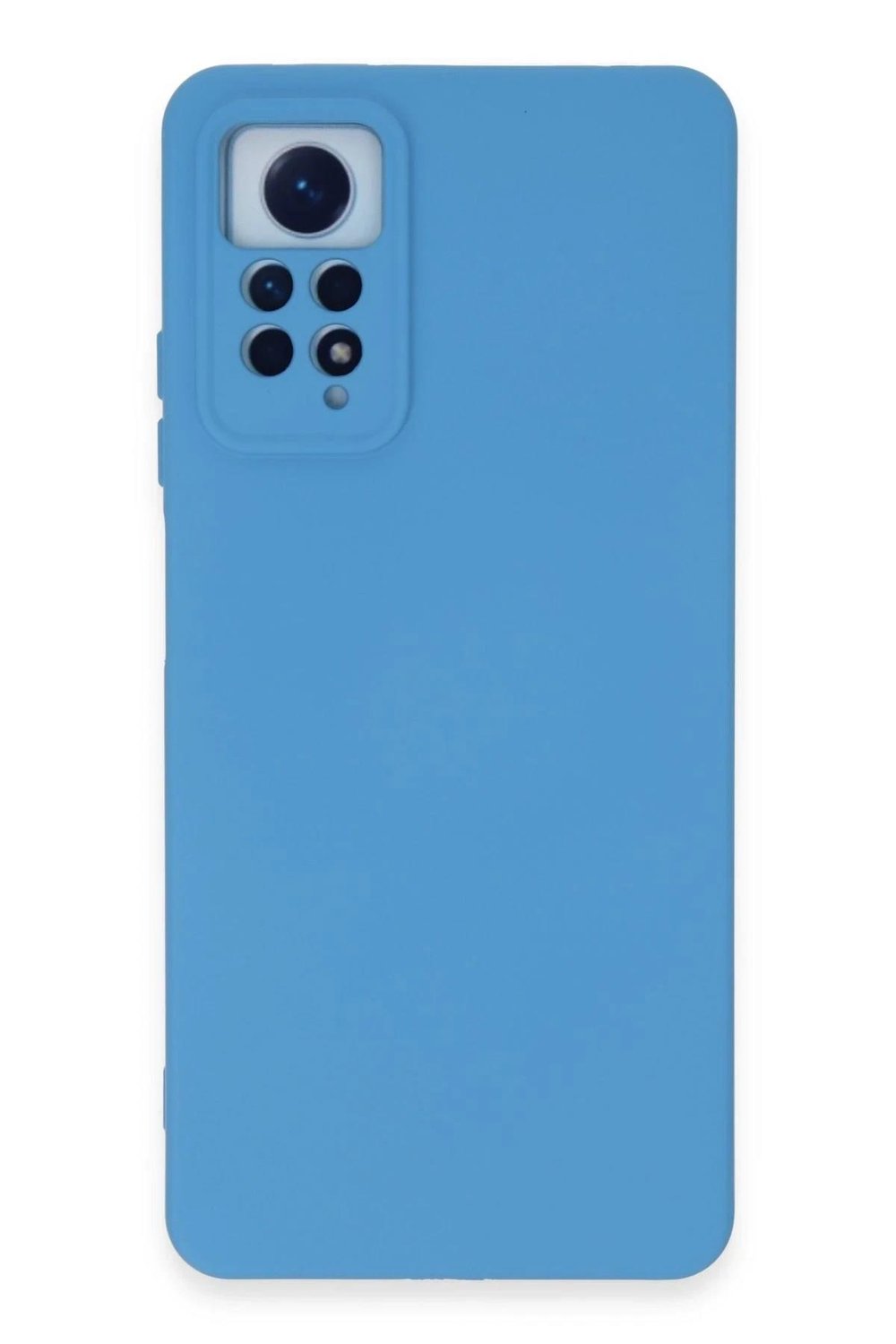 Mey İthalat®   Redmi Note 12 Pro 4G Kılıf Nano içi Kadife Silikon - Mavi
