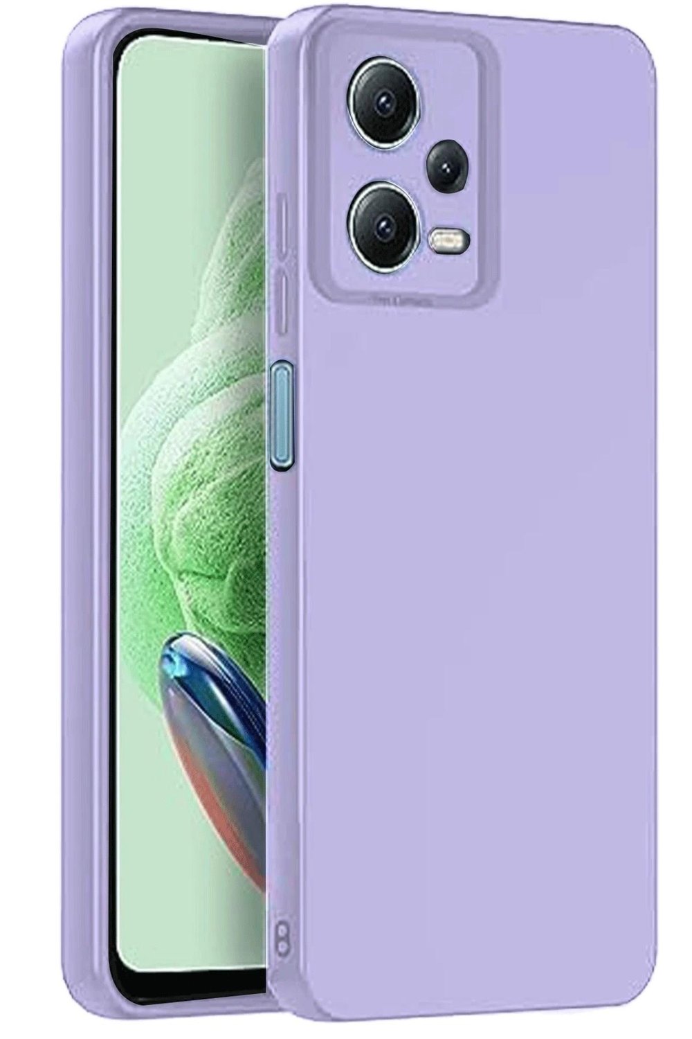 Mey İthalat®   Redmi Note 12 Pro 5G Kılıf Nano içi Kadife Silikon - Lila