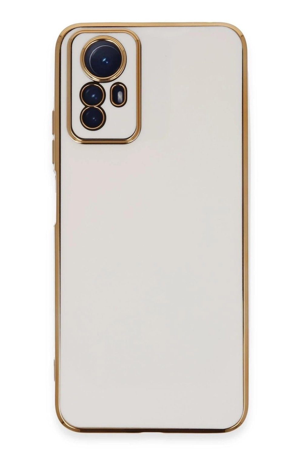 Mey İthalat®   Redmi Note 12S Kılıf Volet Silikon - Beyaz