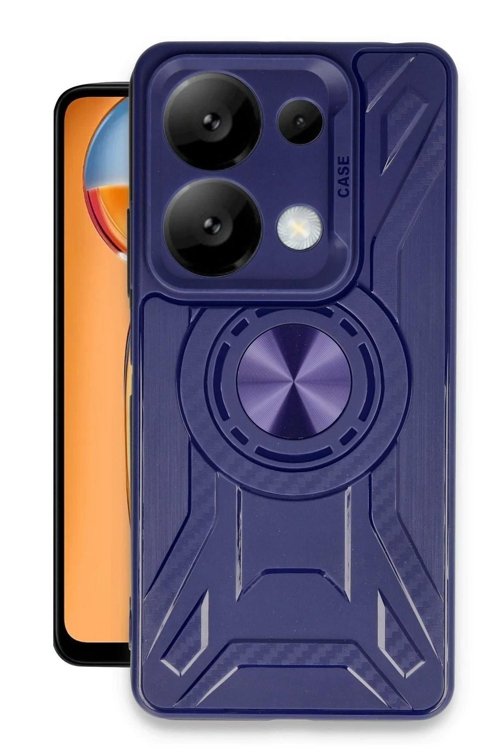 Mey İthalat®   Redmi Note 13 4G Kılıf Lincoln Silikon - Lacivert
