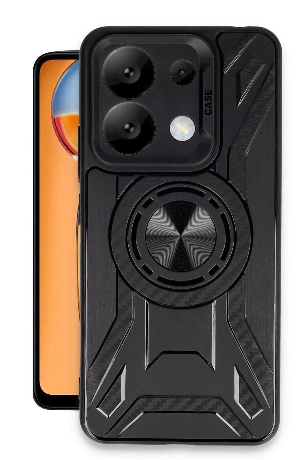 Mey İthalat®   Redmi Note 13 4G Kılıf Lincoln Silikon - Siyah
