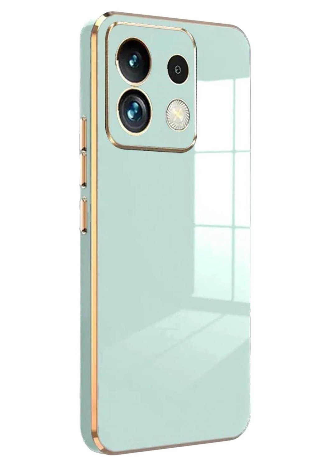 Mey İthalat®   Redmi Note 13 5G Kılıf Volet Silikon - Açık Yeşil
