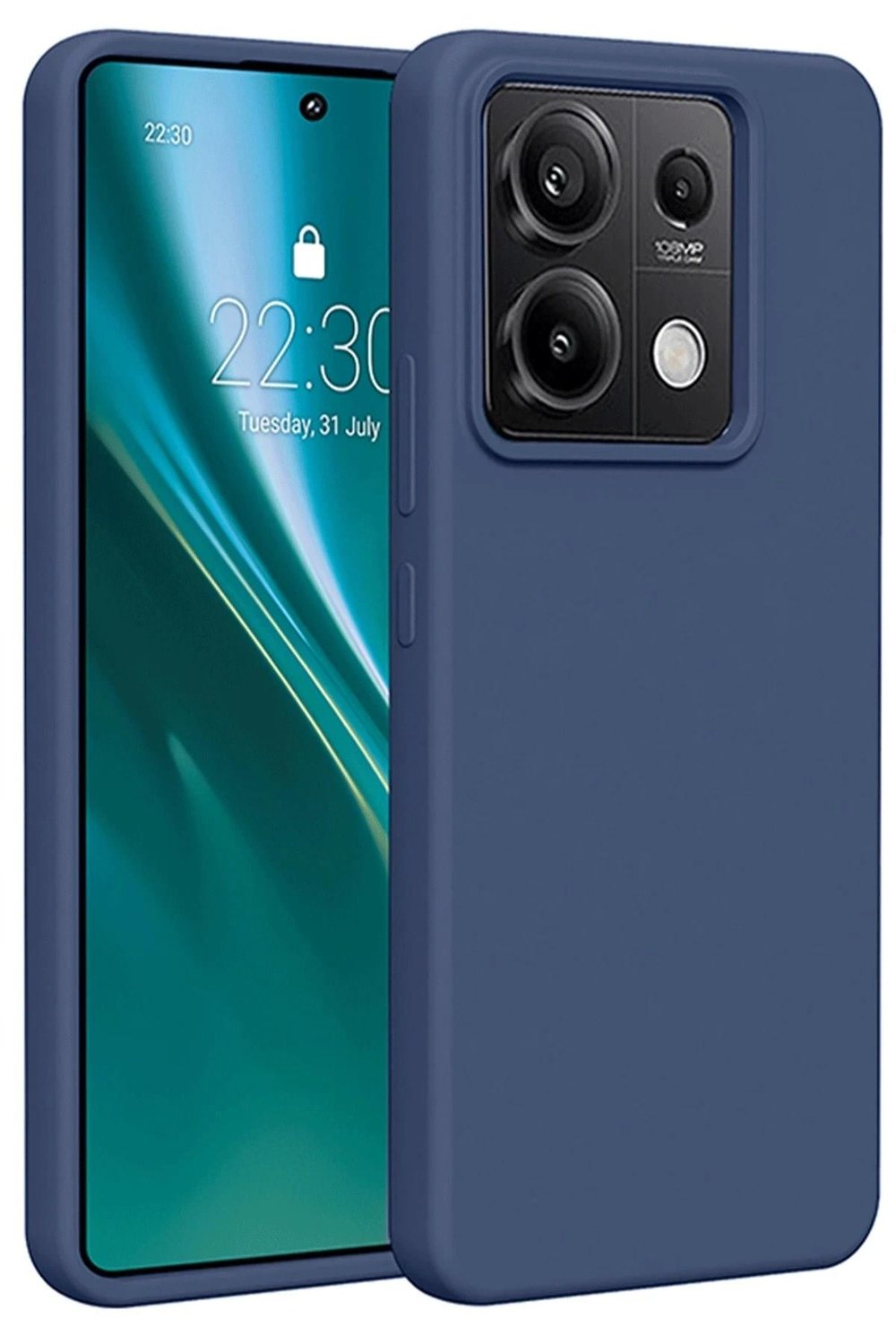 Mey İthalat®   Redmi Note 13 Pro 4G Kılıf First Silikon - Lacivert