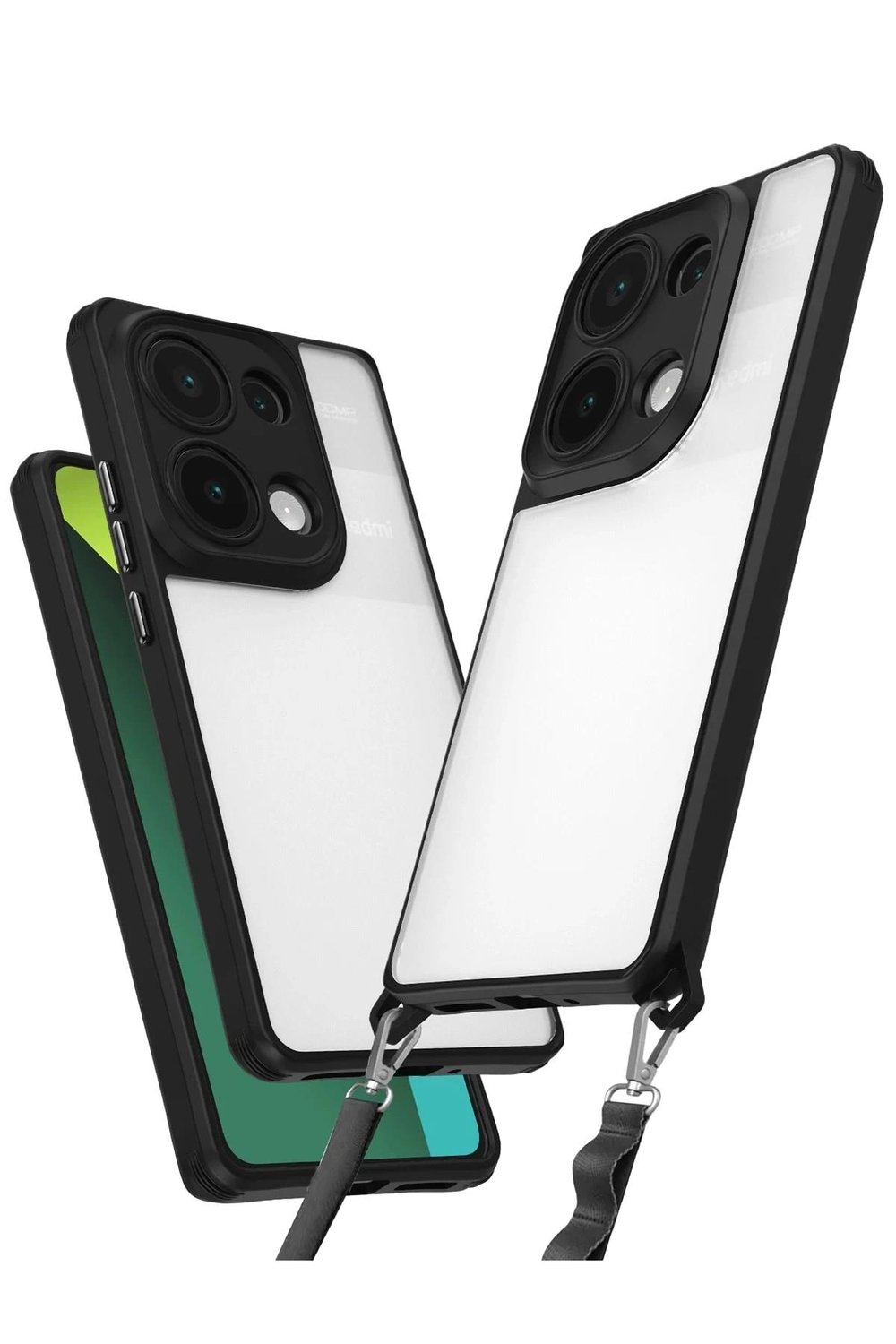 Mey İthalat®   Redmi Note 13 Pro 4G Kılıf Penta Silikon Kılıf - Siyah